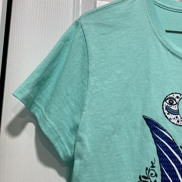 ❤️ 2/$30 * ❤️ NWOT - Ladies Short Sleeve Puerto Vallarta Mint Green Tee - Sz L - Picture 3 of 5